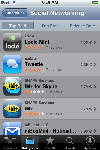Locle Top Paid Social Networking iPhone App